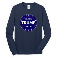 Trumps Reelection Badge 2024 Tall Long Sleeve T-Shirt