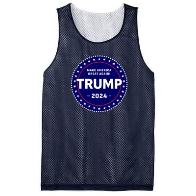 Trumps Reelection Badge 2024 Mesh Reversible Basketball Jersey Tank