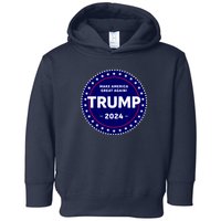 Trumps Reelection Badge 2024 Toddler Hoodie