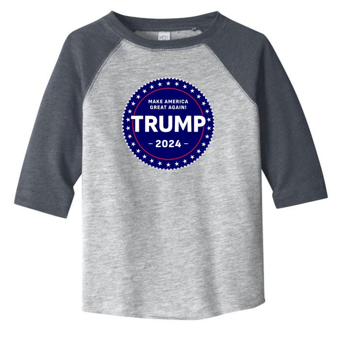 Trumps Reelection Badge 2024 Toddler Fine Jersey T-Shirt