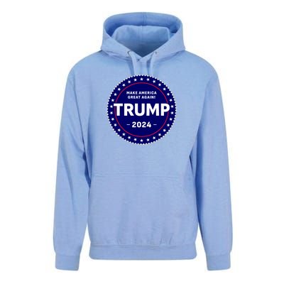 Trumps Reelection Badge 2024 Unisex Surf Hoodie