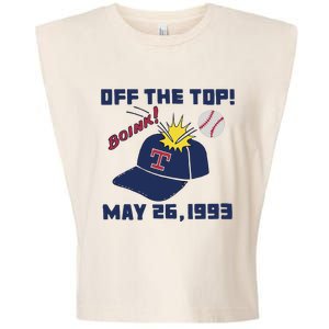 Texas Rangers Boink Off The Top May 26 1993 Garment-Dyed Women's Muscle Tee