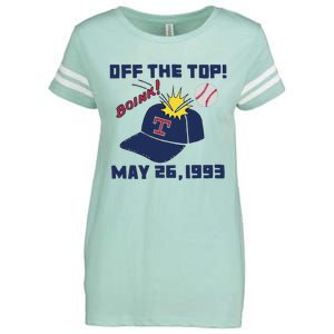 Texas Rangers Boink Off The Top May 26 1993 Enza Ladies Jersey Football T-Shirt