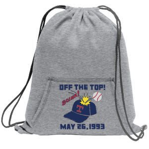 Texas Rangers Boink Off The Top May 26 1993 Sweatshirt Cinch Pack Bag