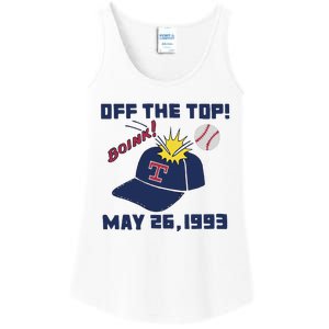 Texas Rangers Boink Off The Top May 26 1993 Ladies Essential Tank