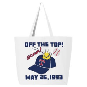 Texas Rangers Boink Off The Top May 26 1993 25L Jumbo Tote