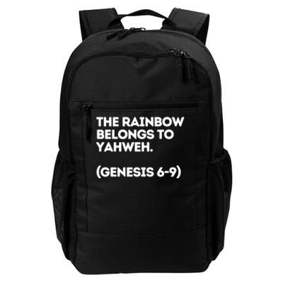 The Rainbow Belongs To Yahweh Daily Commute Backpack