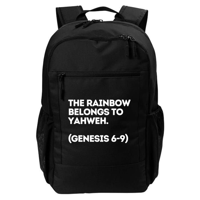 The Rainbow Belongs To Yahweh Daily Commute Backpack