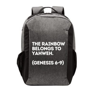 The Rainbow Belongs To Yahweh Vector Backpack