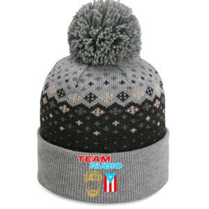 Team Rubio Baseball Puerto Rico Beisbol Los Nuestros Pride The Baniff Cuffed Pom Beanie