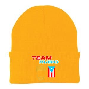 Team Rubio Baseball Puerto Rico Beisbol Los Nuestros Pride Knit Cap Winter Beanie