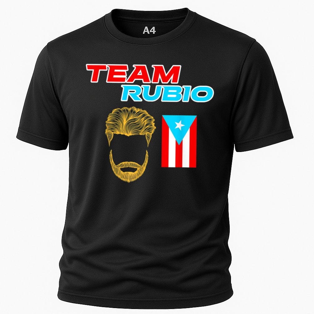 Team Rubio Baseball Puerto Rico Beisbol Los Nuestros Pride Cooling Performance Crew T-Shirt