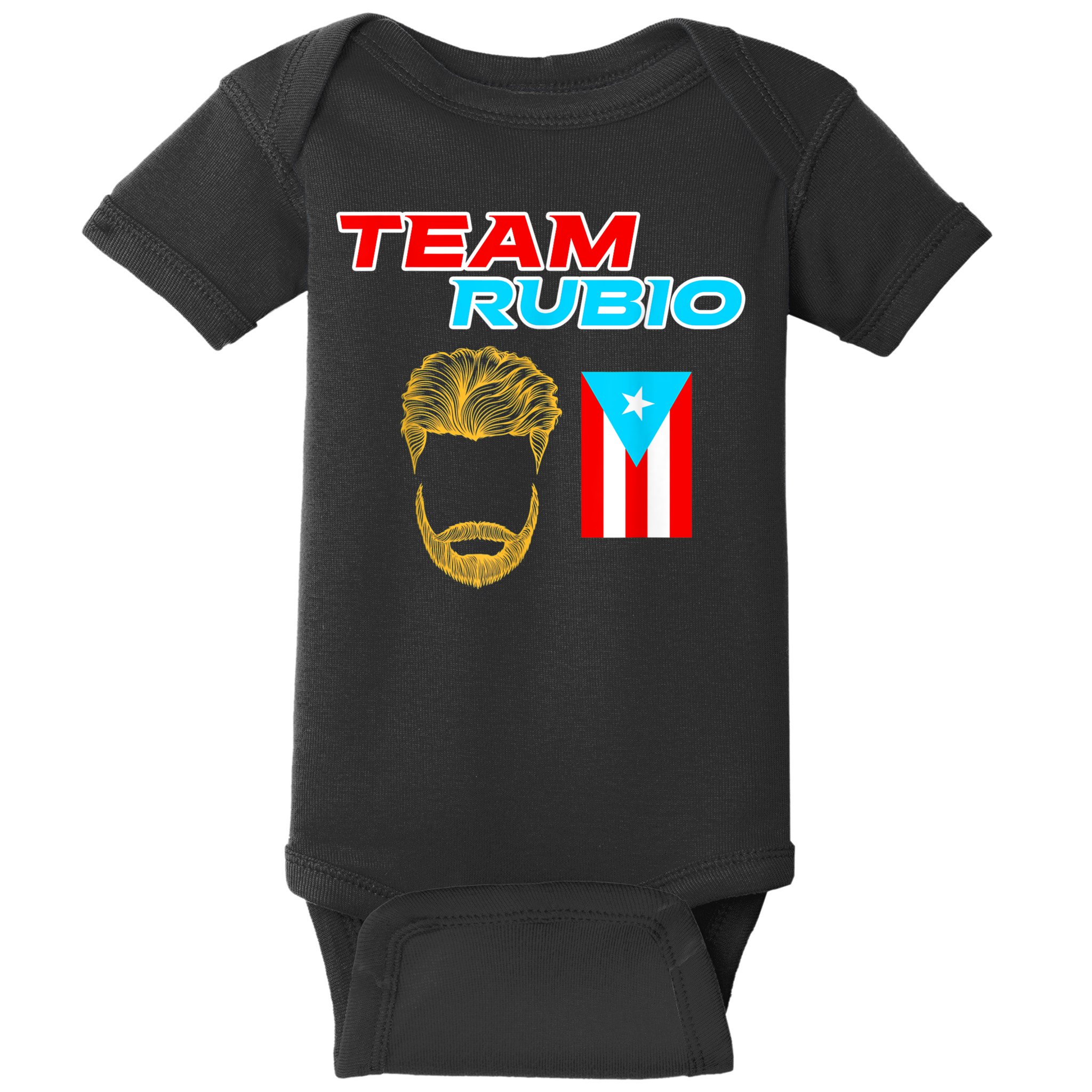 Team Rubio Baseball Puerto Rico Beisbol Los Nuestros Pride Baby Bodysuit