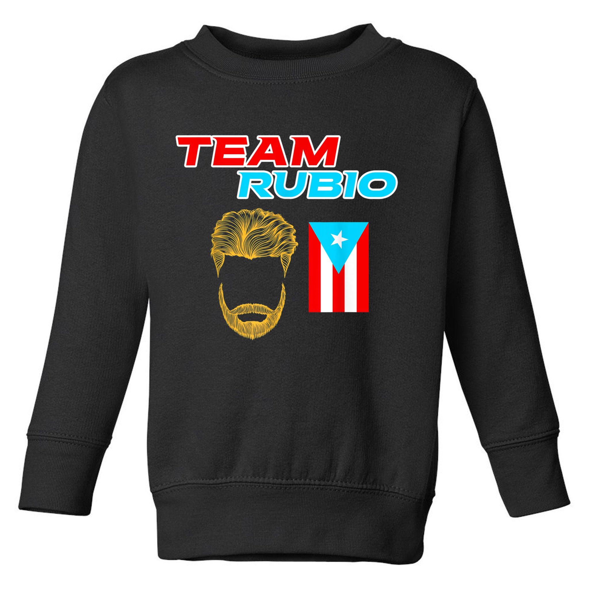 Team Rubio Baseball Puerto Rico Beisbol Los Nuestros Pride Toddler Sweatshirt