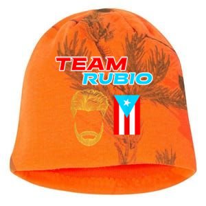 Team Rubio Baseball Puerto Rico Beisbol Los Nuestros Pride Kati - Camo Knit Beanie