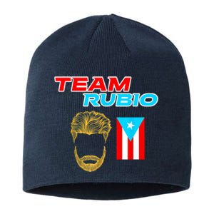 Team Rubio Baseball Puerto Rico Beisbol Los Nuestros Pride Sustainable Beanie