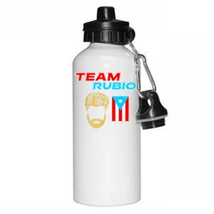 Team Rubio Baseball Puerto Rico Beisbol Los Nuestros Pride Aluminum Water Bottle