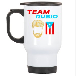 Team Rubio Baseball Puerto Rico Beisbol Los Nuestros Pride Stainless Steel Travel Mug