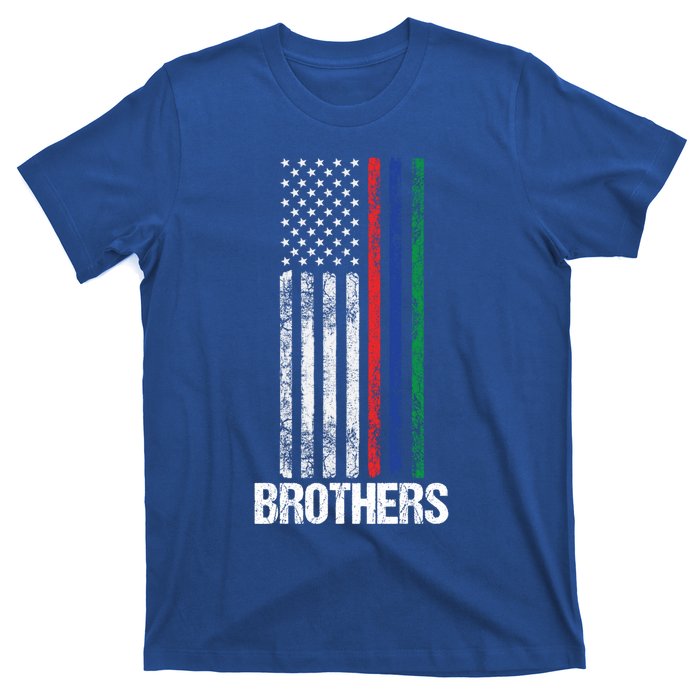 Thin Red Blue Green Line Brothers Police Fire Military Flag Gift T-Shirt