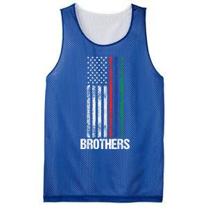 Thin Red Blue Green Line Brothers Police Fire Military Flag Gift Mesh Reversible Basketball Jersey Tank