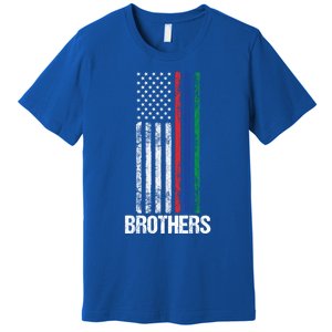 Thin Red Blue Green Line Brothers Police Fire Military Flag Gift Premium T-Shirt