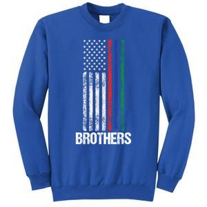 Thin Red Blue Green Line Brothers Police Fire Military Flag Gift Tall Sweatshirt