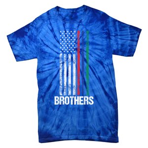 Thin Red Blue Green Line Brothers Police Fire Military Flag Gift Tie-Dye T-Shirt