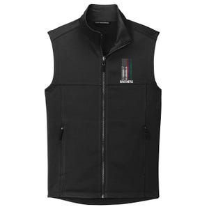 Thin Red Blue Green Line Brothers Police Fire Military Flag Gift Collective Smooth Fleece Vest