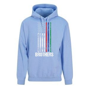 Thin Red Blue Green Line Brothers Police Fire Military Flag Gift Unisex Surf Hoodie