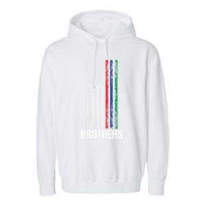 Thin Red Blue Green Line Brothers Police Fire Military Flag Gift Garment-Dyed Fleece Hoodie