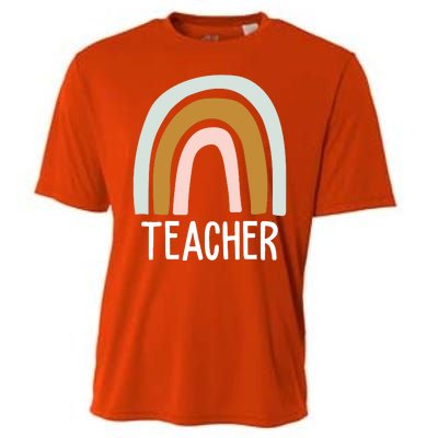 Teacher Rainbow Back To School Cooling Performance Crew T-Shirt