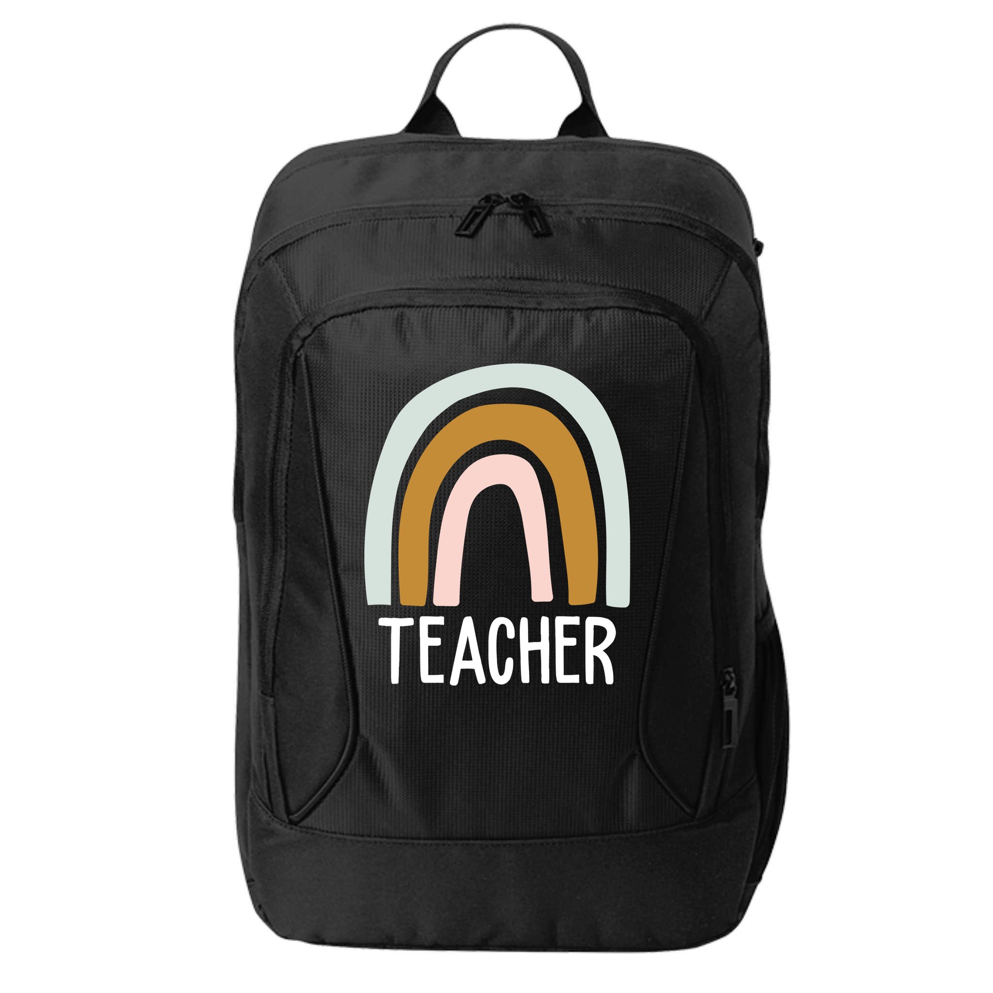 Teacher Rainbow Back To School City Backpack