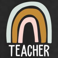Teacher Rainbow Back To School Adult Drive Performance Visor