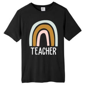 Teacher Rainbow Back To School Tall Fusion ChromaSoft Performance T-Shirt