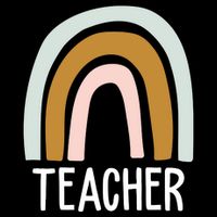 Teacher Rainbow Back To School Drawstring Bag