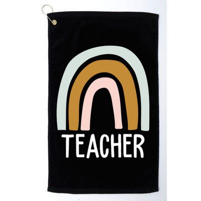 Teacher Rainbow Back To School Golf Towel