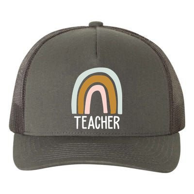 Teacher Rainbow Back To School Yupoong Adult 5-Panel Trucker Hat