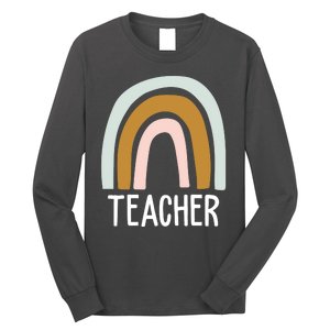 Teacher Rainbow Back To School Long Sleeve Shirt