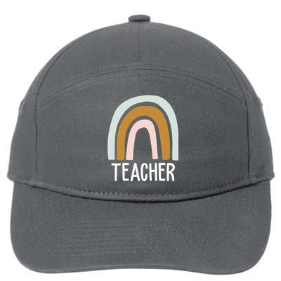 Teacher Rainbow Back To School 7-Panel Snapback Hat