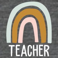 Teacher Rainbow Back To School Zip Tote Bag