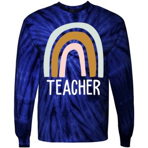 Teacher Rainbow Back To School Tie-Dye Long Sleeve Shirt