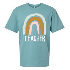 Teacher Rainbow Back To School Sueded Cloud Jersey T-Shirt