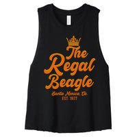 The Regal Beagle Santa Monica California Women's Racerback Cropped Tank