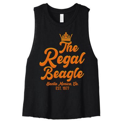 The Regal Beagle Santa Monica California Women's Racerback Cropped Tank