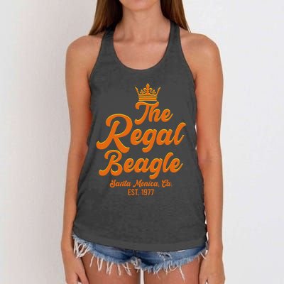 The Regal Beagle Santa Monica California Women's Knotted Racerback Tank