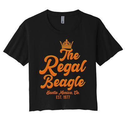 The Regal Beagle Santa Monica California Women's Crop Top Tee