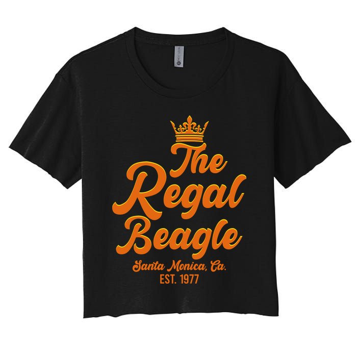 The Regal Beagle Santa Monica California Women's Crop Top Tee