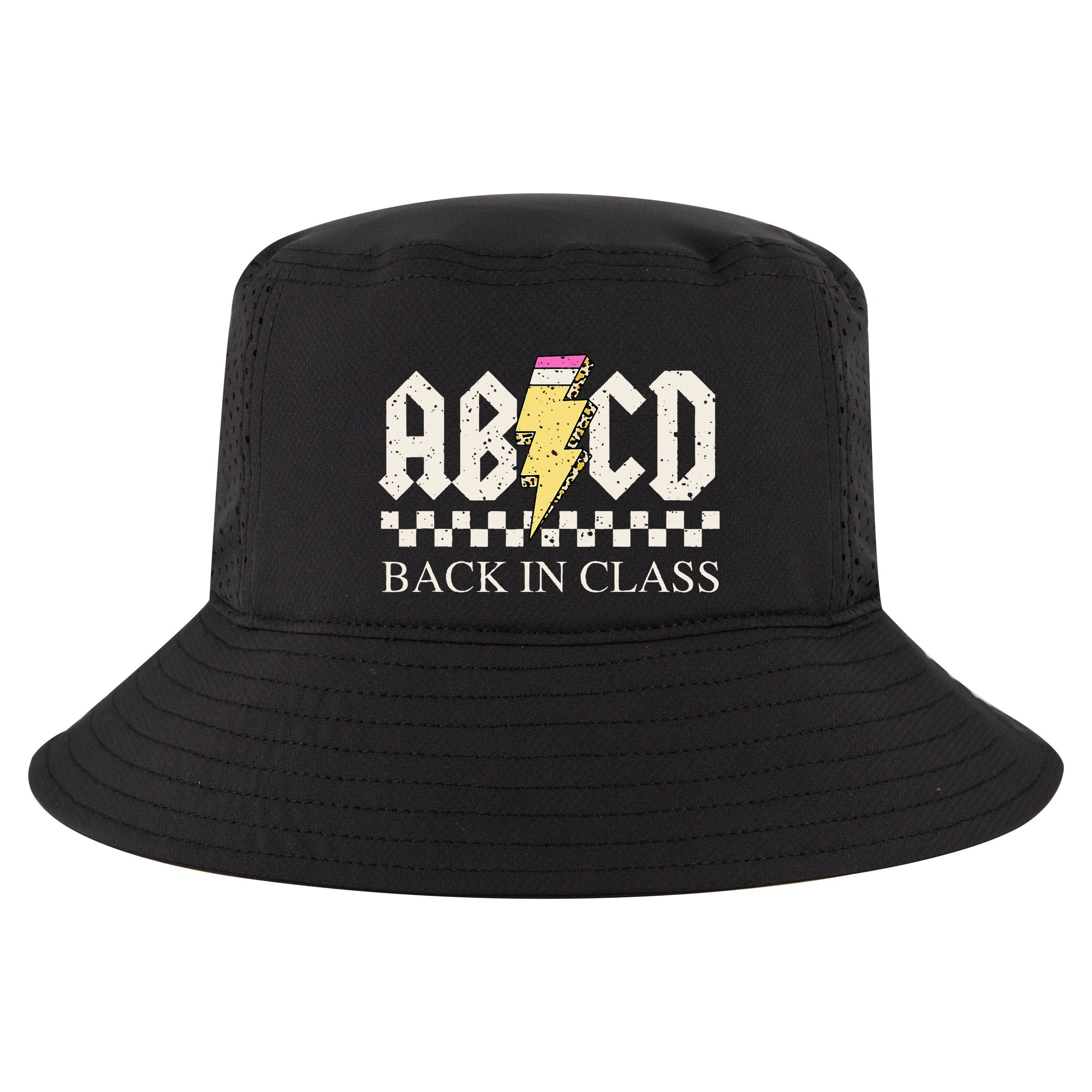 Teachers Rock Back To School ABCD Back In Class Cool Comfort Performance Bucket Hat