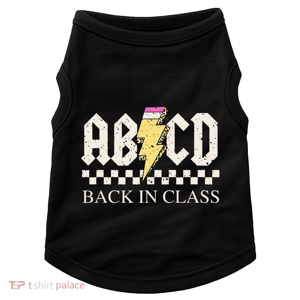Teachers Rock Back To School ABCD Back In Class Doggie Tank
