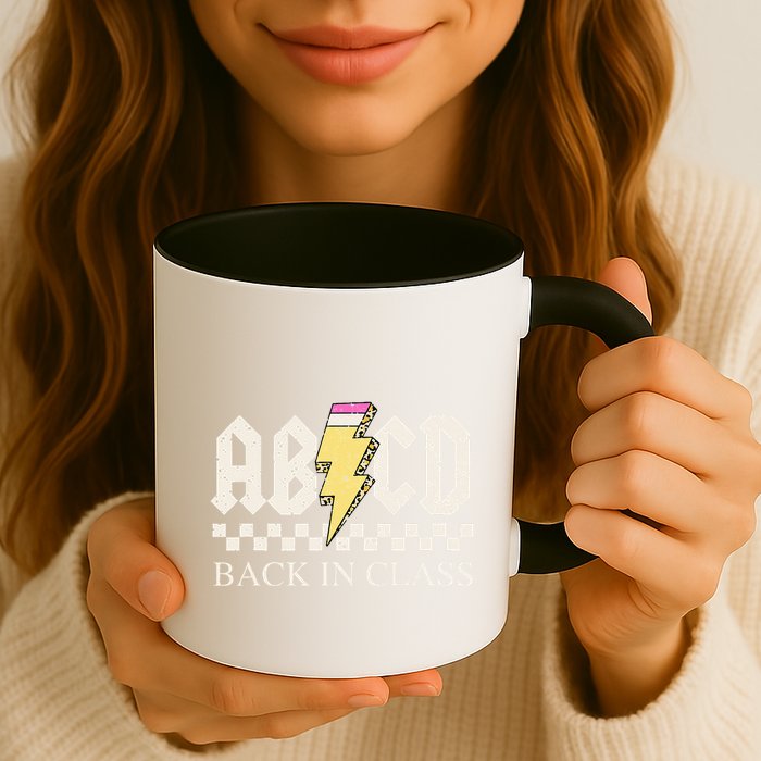 Teachers Rock Back To School ABCD Back In Class Mug